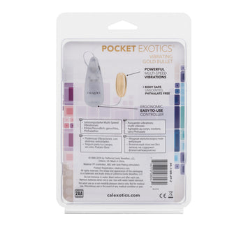 Pocket Exotics Vibrating Gold Bullet Default Title