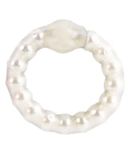 Pearl Bead Prolong Ring White