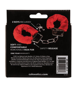 Playful Furry Cuffs Red Default Title