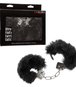 Ultra Fluffy Furry Cuffs Black