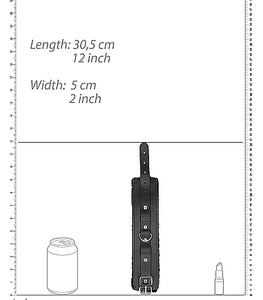 B&w Hand Cuffs W/ Straps Bonded Leather Default Title