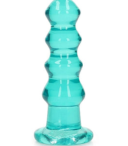Realrock Curvy Dildo Or Butt Plug Turquoise Default Title