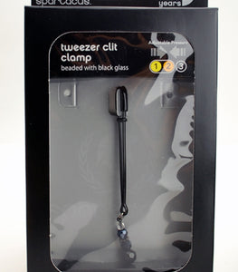Tweezer Clit Clamp W/beads Black