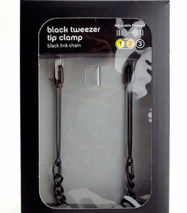 Black Tweezer Clamp W/link Chain Default Title