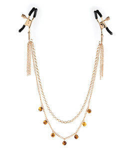 Sincerely Amber Chain Nipple Jewelry Default Title