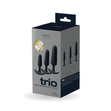 Trio Anal Plug Set Black Default Title