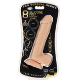 Pro Sensual Premium Silicone Dong W/ 3 C Rings Flesh 8"