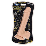 Pro Sensual Premium Silicone Dong W/ 3 C Rings 9 " Flesh