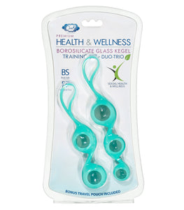 Cloud 9 Health & Wellness Borosilicate Kegel Training Set Teal