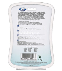 Cloud 9 Health & Wellness Nipple & Clitoral Massager Suction Set Teal