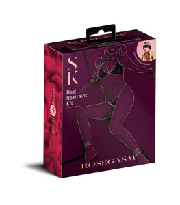 Rosegasm Bed Restraint Kit W/ Blindfold Default Title
