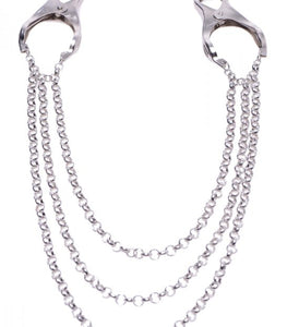 Master Series Affix Triple Chain Nipple Clamps Default Title