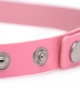 Master Series Dark Heart Chrome Heart Choker Pink