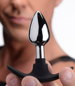 Master Series Dark Invader Metal & Silicone Anal Plug Medium