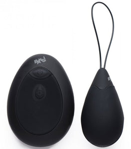 Bang! 10x Vibrating Silicone Egg W/ Remote Black