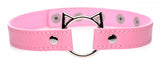 Master Series Kinky Kitty Ring Slim Choker Pink Default Title