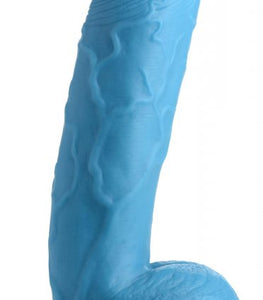 Pop 8.25in Dildo W/ Balls Blue