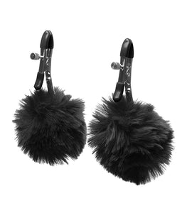 Charmed Pom Pom Nipple Clamps Black