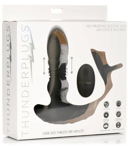 Thunderplugs 10x Thrusting Plug W/ Cock & Ball Ring Default Title