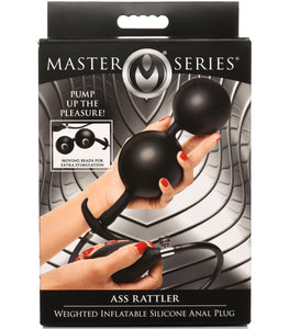 Master Series Ass Rattler Weighted Inflatable Anal Plug Default Title