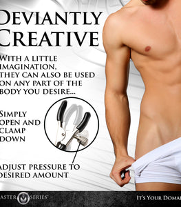 Master Series Daggers Double Chain Nipple Clamps Default Title
